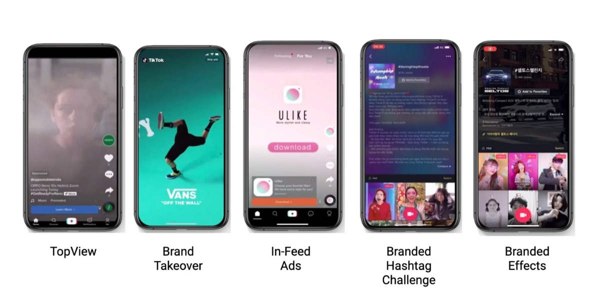 รูปแบบของการทำโฆษณา TikTok มีอะไรบ้าง