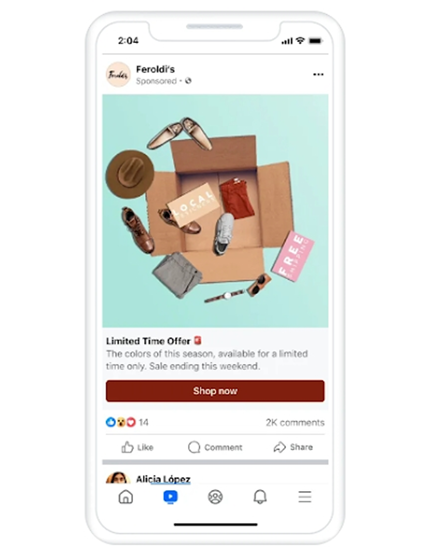 1. ภาพฟีด Facebook